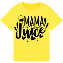Load image into Gallery viewer, Mama Juice T-Shirt – Cute Quote Tee for Moms Who Love Wine
