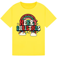 Load image into Gallery viewer, Merry Christmas Rainbow Tee
