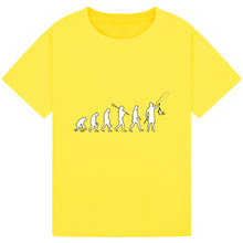 Load image into Gallery viewer, Fishing Evolution - Funny Angler&#39;s Tee
