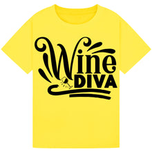 Load image into Gallery viewer, Wine Diva T-Shirt – Chic and Funny Wine Lover Tee
