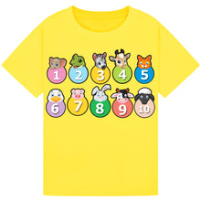 Load image into Gallery viewer, Kids Counting Animal T-Shirt – Learning Fun
