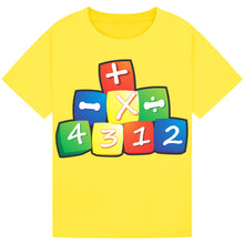 Load image into Gallery viewer, Kids Symbol Dice T-Shirt – Educational Tee
