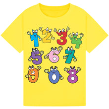 Lade das Bild in den Galerie-Viewer, Kids Counting Wave T-Shirt – Playful Design
