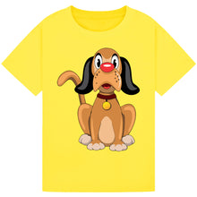 Load image into Gallery viewer, Sitting Dog Red Nose Day T-Shirt 2025 – Cute Cartoon Tee
