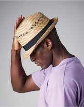 Load image into Gallery viewer, Straw Summer Trilby
