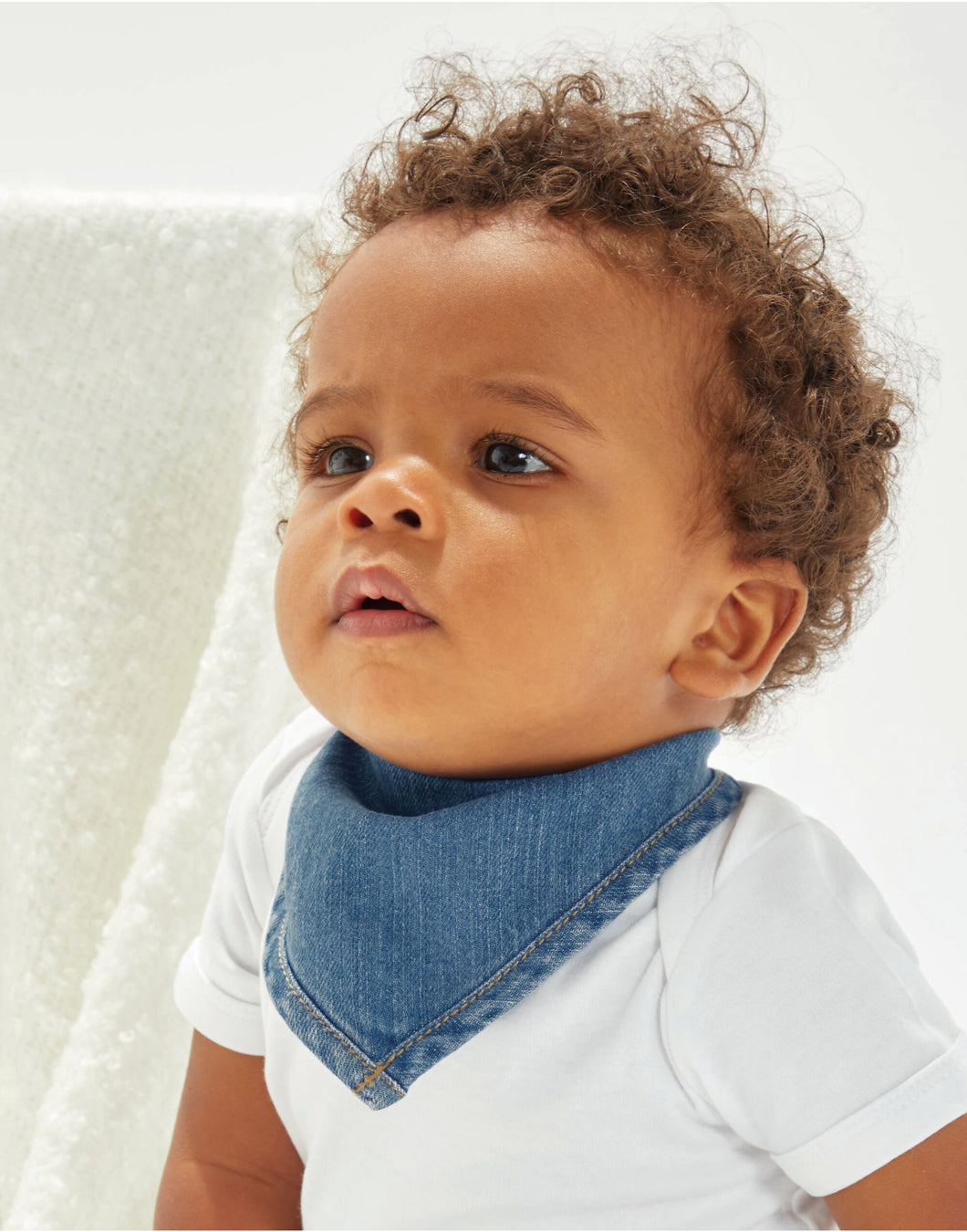 Baby Rocks Denim Bandana Bib