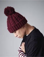Load image into Gallery viewer, Cable Knit Melange Beanie
