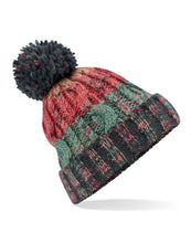 Load image into Gallery viewer, Corkscrew Pom Pom Beanie
