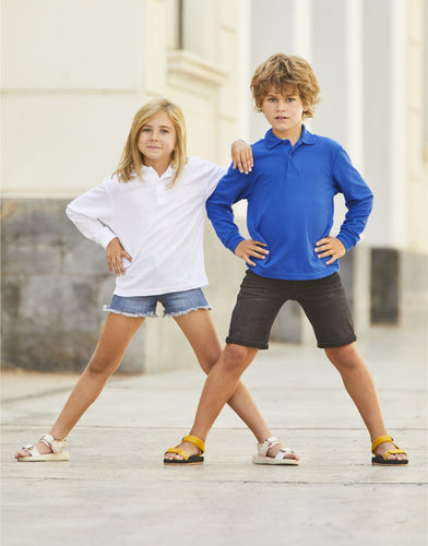 Kid's 65/35 L/Sleeve Polo