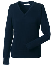 Load image into Gallery viewer, Ladies&#39; V-Neck Knitted Pullover
