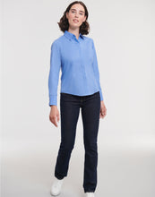 Load image into Gallery viewer, Ladies&#39; L/Sleeve Polycotton Shirt
