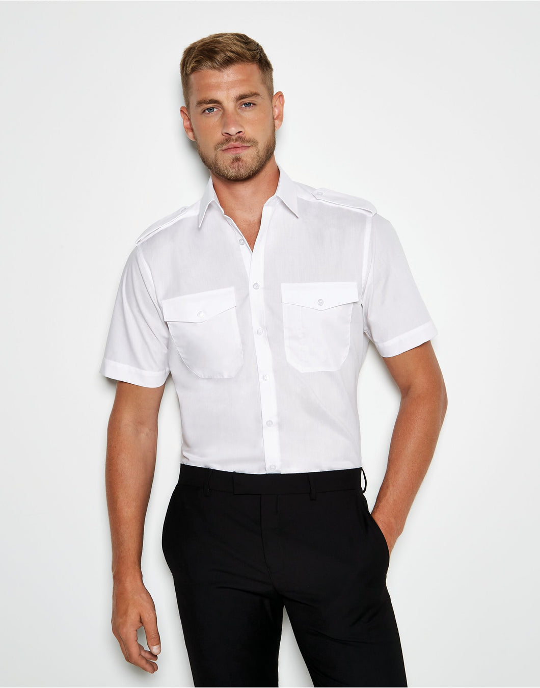 Tailored Fit S/Sleeved Pilot Shirt