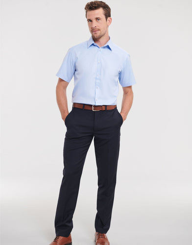 Men's S/Sleeve Herringbone Shirt
