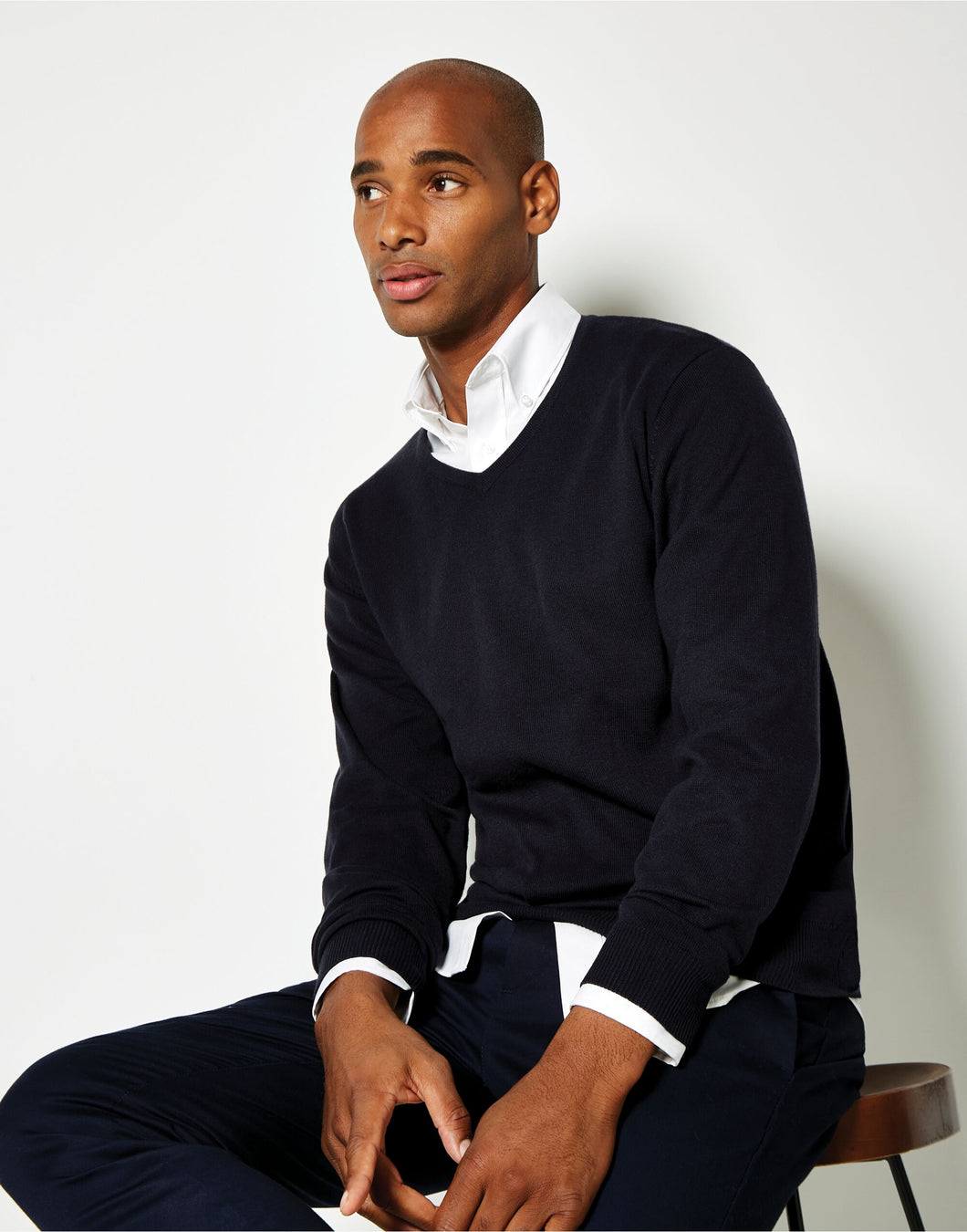 Regular Fit Arundel V-Neck Sweater