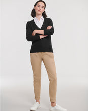 Load image into Gallery viewer, Ladies&#39; V-Neck Knitted Cardigan

