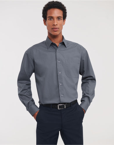 Men's L/Sleeve Polycotton Shirt