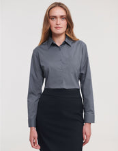 Load image into Gallery viewer, Ladies&#39; L/Sleeve Polycotton Shirt
