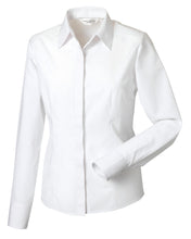 Load image into Gallery viewer, Ladies&#39; L/Sleeve Polycotton Shirt
