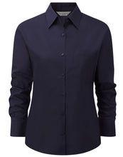 Load image into Gallery viewer, Ladies&#39; L/Sleeve Polycotton Shirt
