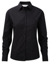 Load image into Gallery viewer, Ladies&#39; L/Sleeve Poplin Shirt
