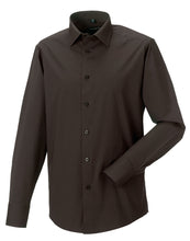 Load image into Gallery viewer, Men&#39;s L/Sleeve Fitted Stretch Shirt
