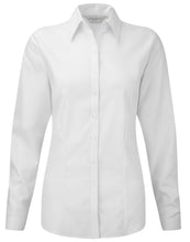 Load image into Gallery viewer, Ladies&#39; L/Sleeve Herringbone Shirt
