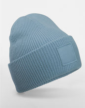 Load image into Gallery viewer, Deep Cuffed Tonal Patch Beanie
