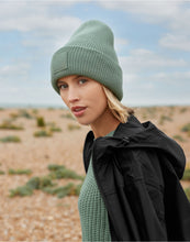 Load image into Gallery viewer, Deep Cuffed Tonal Patch Beanie
