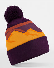 Load image into Gallery viewer, Mountain Peaks Pom Pom Beanie
