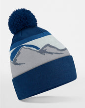 Load image into Gallery viewer, Mountain Peaks Pom Pom Beanie
