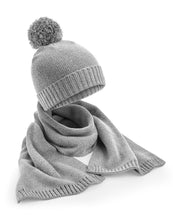 Load image into Gallery viewer, Knitted Scarf &amp; Beanie Gift Set
