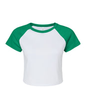 Load image into Gallery viewer, Women&#39;s Micro Rib Raglan Baby Tee
