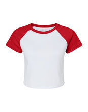 Load image into Gallery viewer, Women&#39;s Micro Rib Raglan Baby Tee
