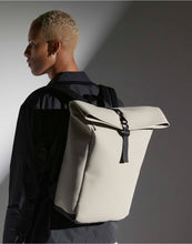 Load image into Gallery viewer, Matte PU Roll-Top Backpack
