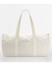 Load image into Gallery viewer, Striped Org Cot Barrel Bag
