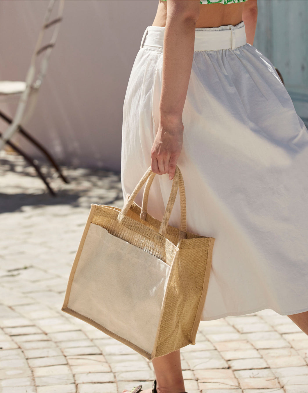 Pocket Starch Jute Tote