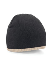 Load image into Gallery viewer, Two-Tone Pull On Beanie
