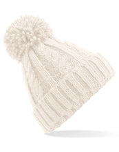 Load image into Gallery viewer, Cable Knit Melange Beanie
