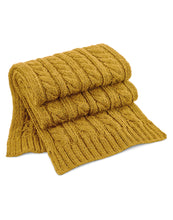Load image into Gallery viewer, Cable Knit Melange Scarf
