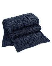 Load image into Gallery viewer, Cable Knit Melange Scarf
