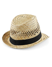 Load image into Gallery viewer, Straw Summer Trilby
