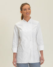 Load image into Gallery viewer, Ladies&#39; Long Sleeve Fitted Chef&#39;s Jacket
