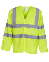 Load image into Gallery viewer, Hi-Vis Long Sleeve Waistcoat
