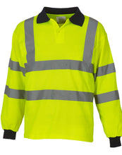 Load image into Gallery viewer, Hi-Vis Long Sleeve Polo Shirt
