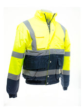 Load image into Gallery viewer, Hi-Vis 2 Tone Bomber Jacket
