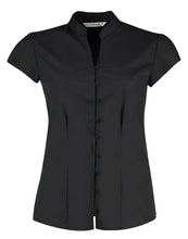 Load image into Gallery viewer, Tailored Fit Mandarin Collar Blouse 
