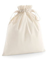 Load image into Gallery viewer, Organic Cotton Draw Cord Bag
