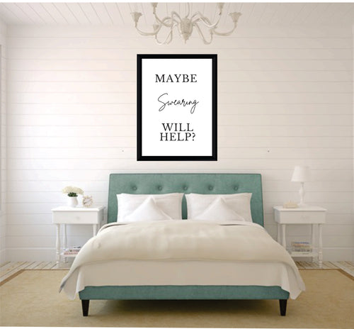 BDP-37 Wall Art Posters Bedroom Funny Quote 