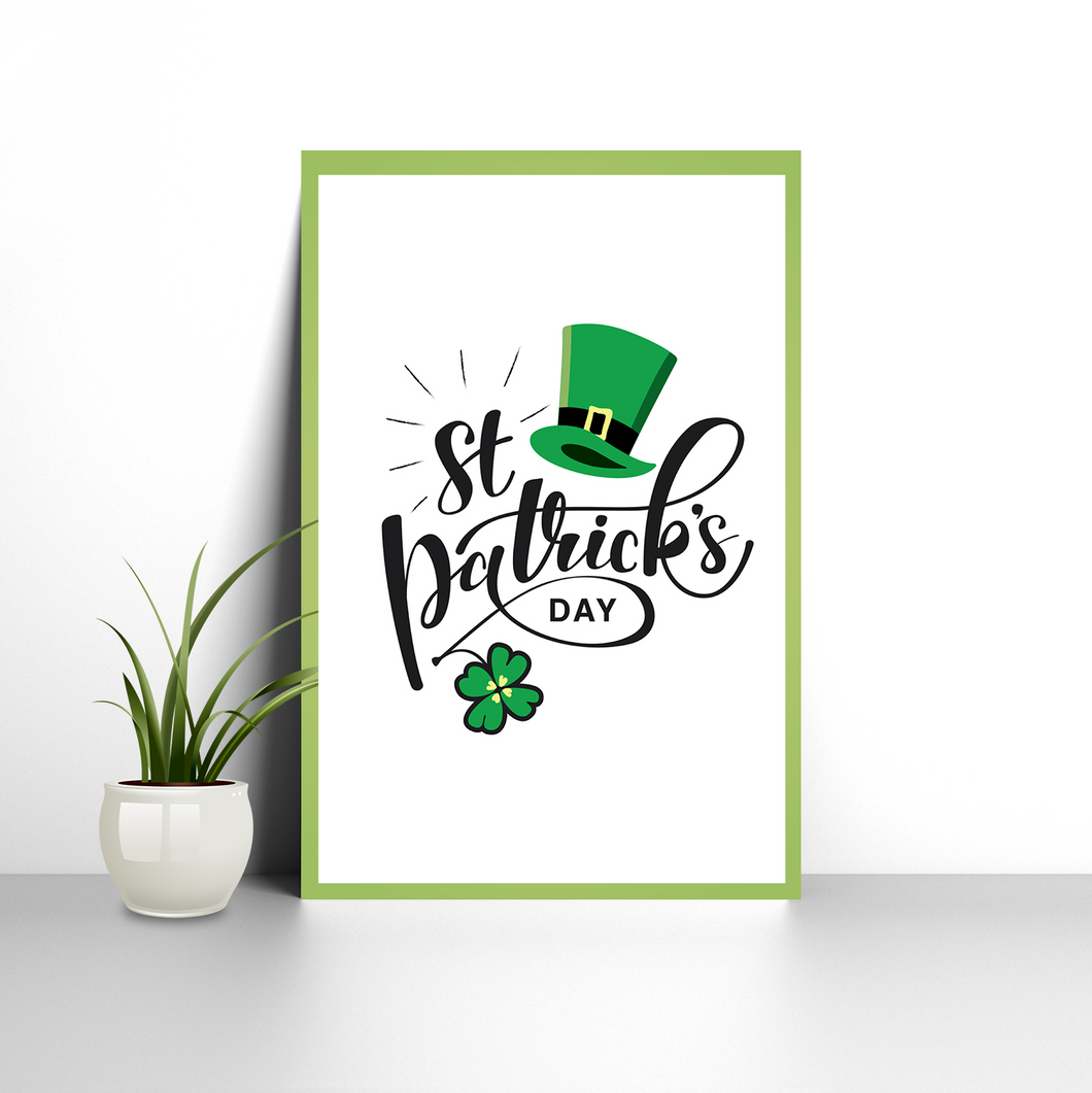Happy St Patrick's Day Wishing Event Party Wall Decoration Welcome Posters Printed on HQ Poster Paper