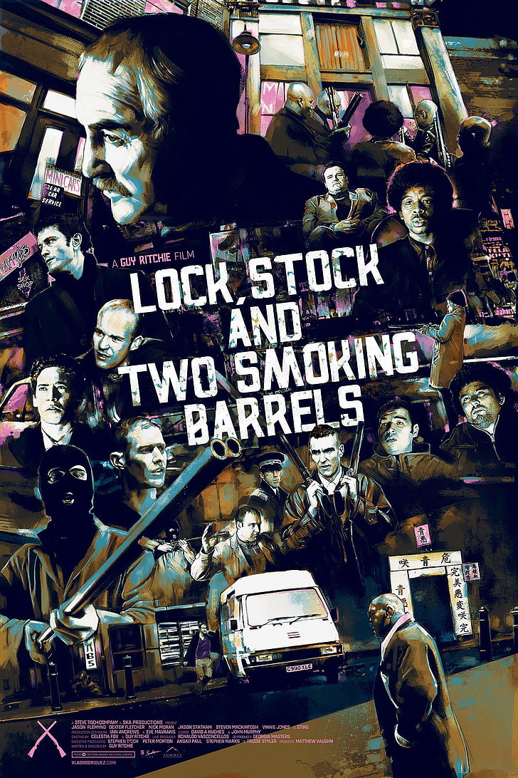 CM-115 Vintage Classic Movie Posters 'LOCK STOCK AND TWO SMOKING BARRELS'